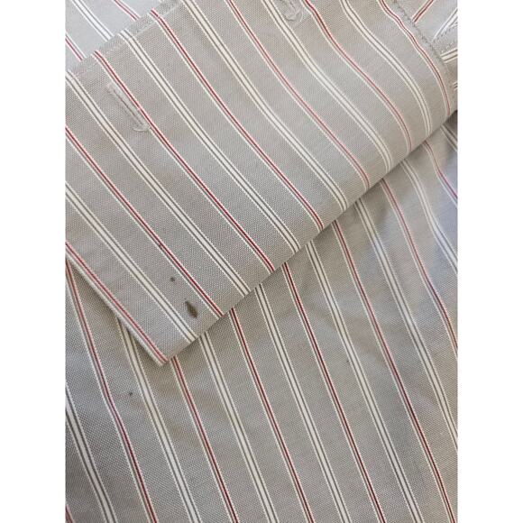 Banana Republic Button up Non Iron Classic Fit Shirt Size XXL Gray Red - Picture 4 of 4